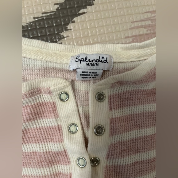 Splendid Waffle Pajama SET (top and bottom) - Picture 2 of 5